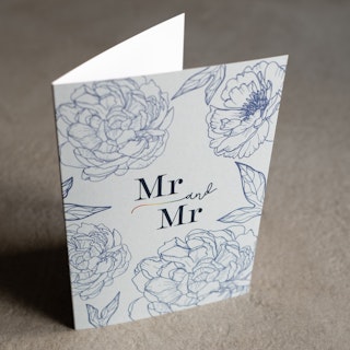 Mr and Mr - Gay Engagement or Wedding Card - Image 2