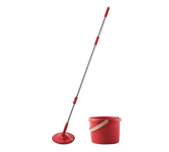 Clean Home CLHPD25 Bucket Flat Mop Single Spin