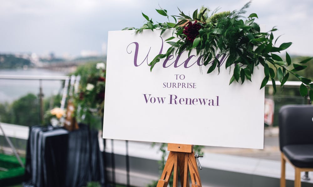 Renewing Vows Is a New Wedding Trend for a Second Loving Life Banner