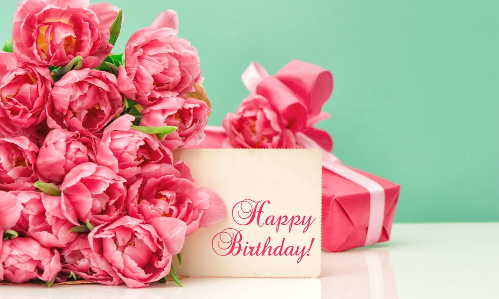 Happy Birthday Bouquet Ideas Banner