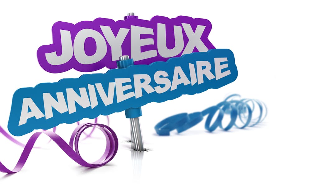 How to Say Happy Birthday in French Banner