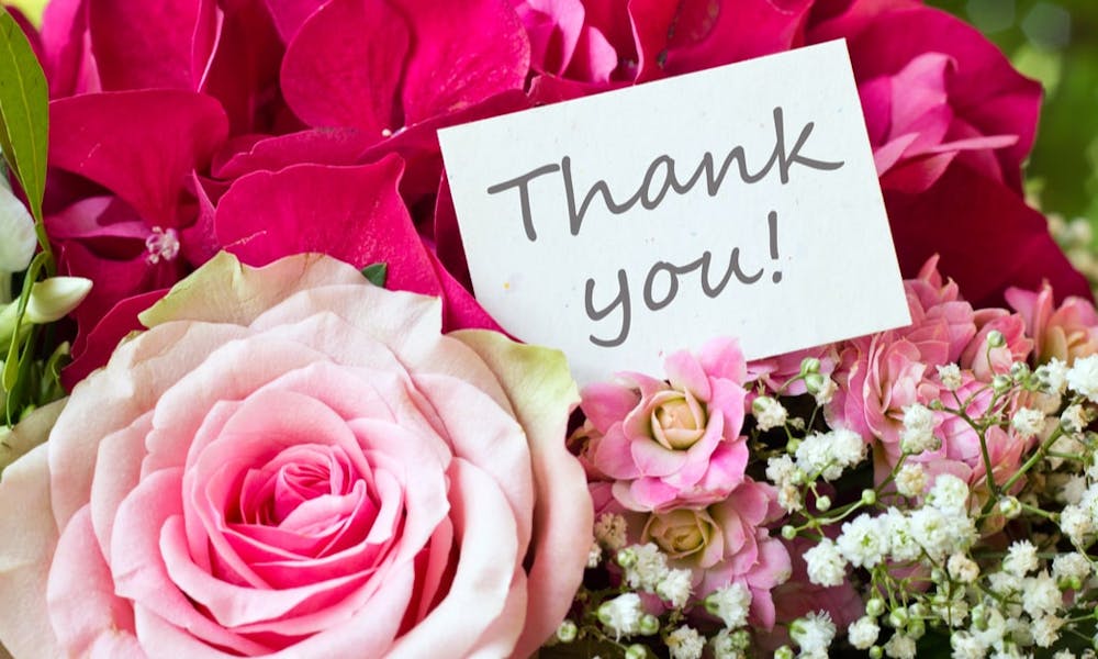 Customer of the Month: Worldwide Thank You Flowers Banner