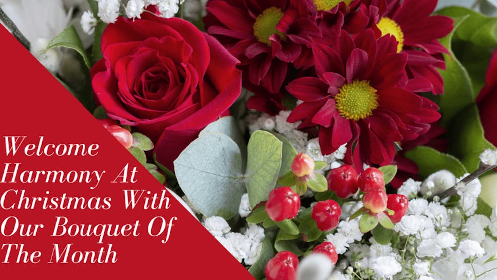 Welcome Harmony At Christmas With Our Bouquet Of The Month