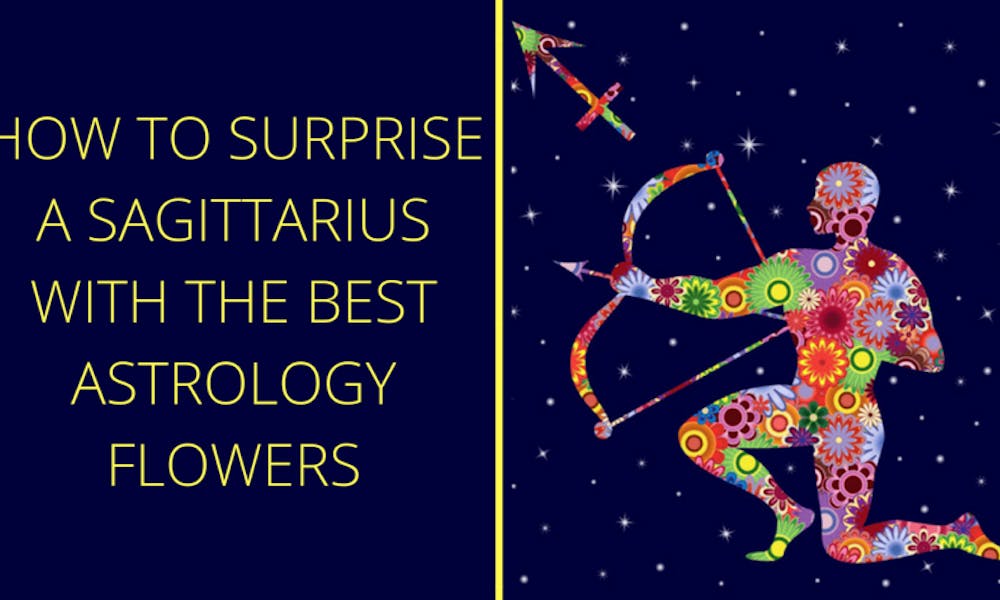 So überraschen Sie einen Schützen mit dem besten astrologischen Blumenbanner