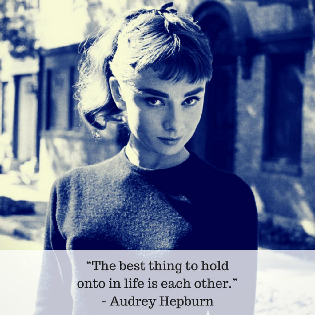 Citação inspiradora de Audrey Hepburn