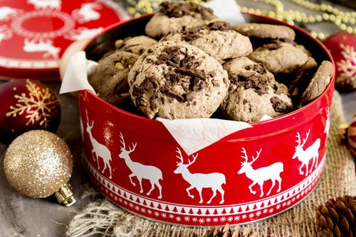 lata de galletas navideñas caseras
