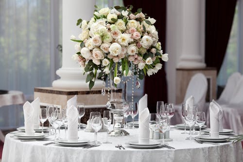 Luxury flowers at wedding