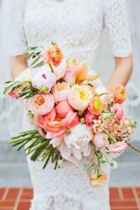 wedding bouquet nice and full of colour