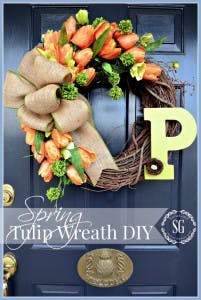 tulip wreath