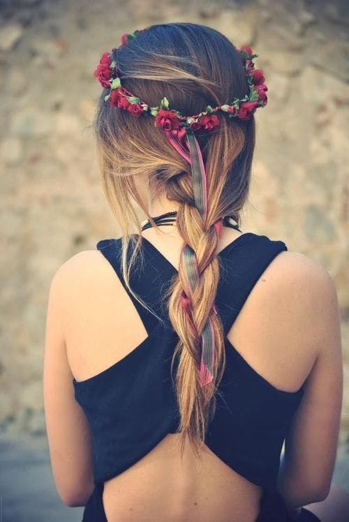 Sorriso floral de férias!
