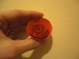 Christmas Paper Rose