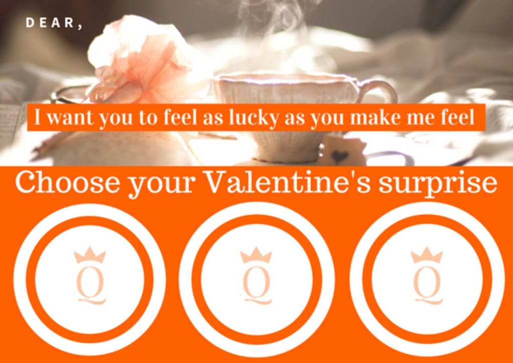 Valentine's Day scratchcard