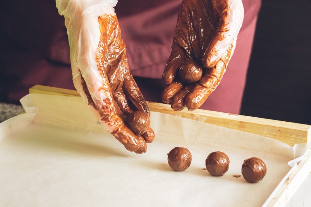 San Valentino con del cioccolato.