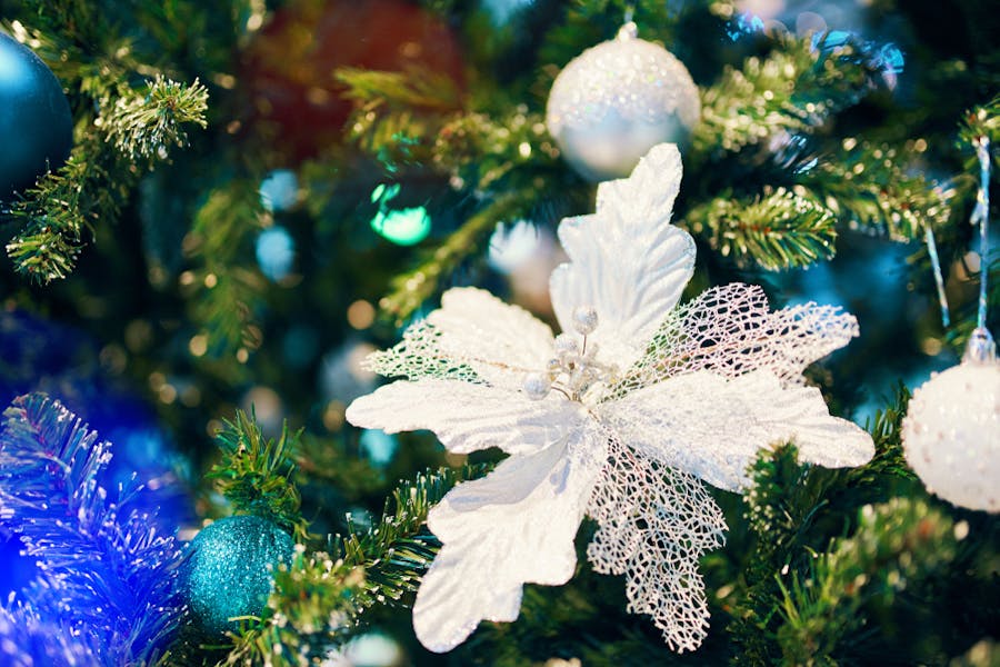 Alcune idee per decorare con i fiori l’albero di Natale