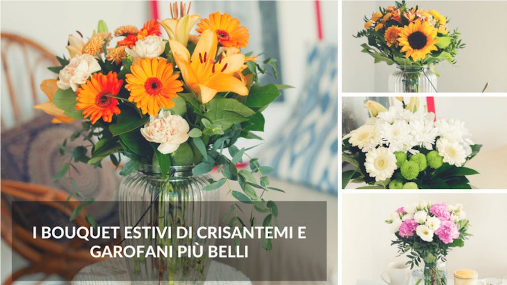 I bouquet estivi di crisantemi e garofani più belli