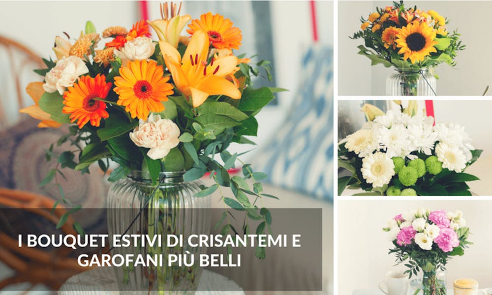 I bouquet estivi di crisantemi e garofani più belli