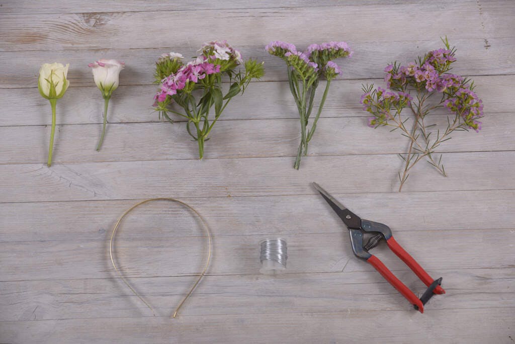 floral headband step 1