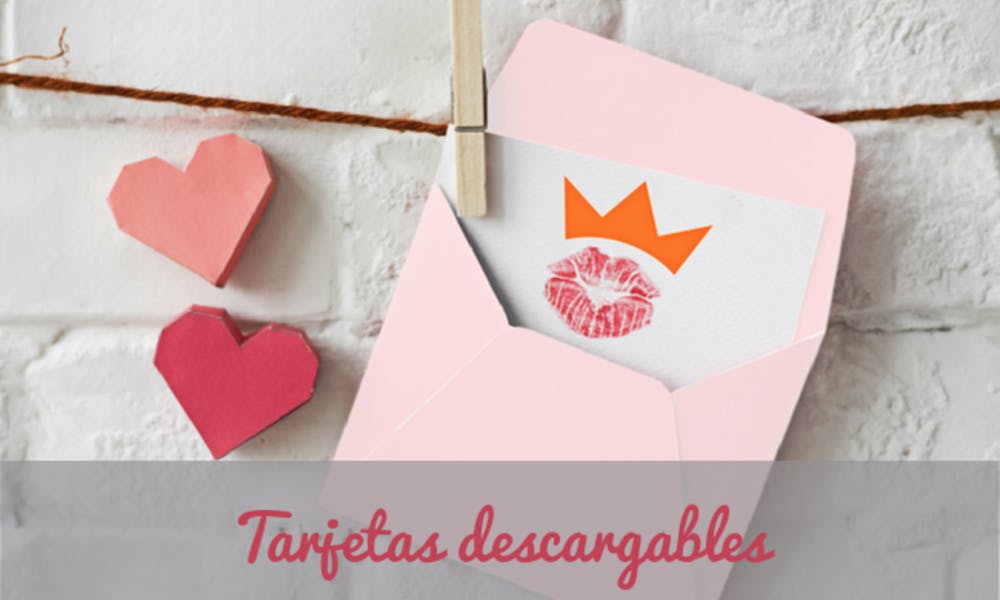 Tarjetas descargables gratis para San Valentín