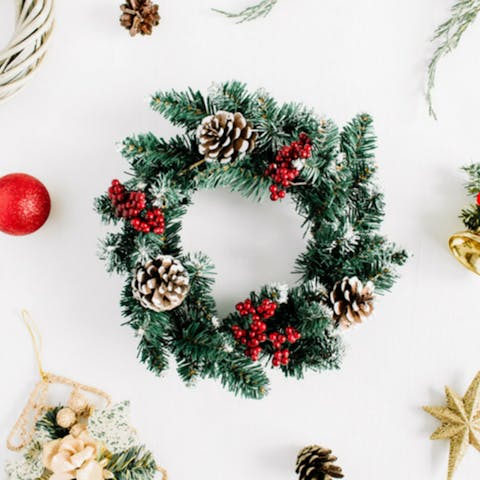 7 coronas de Navidad DIY para tu puerta