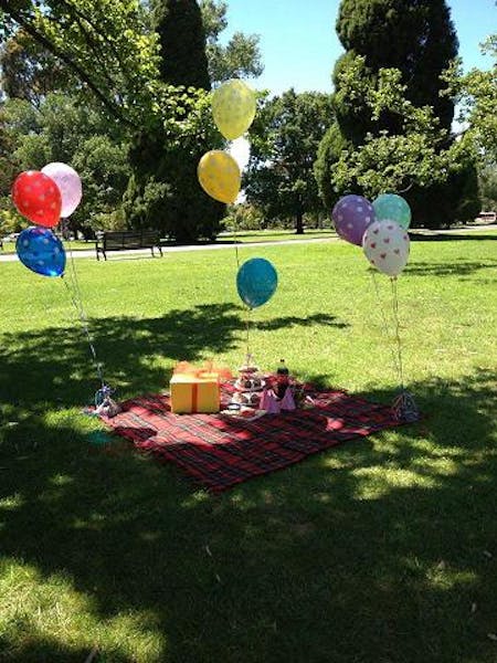 Cumpleaños de primavera ¡al aire libre!