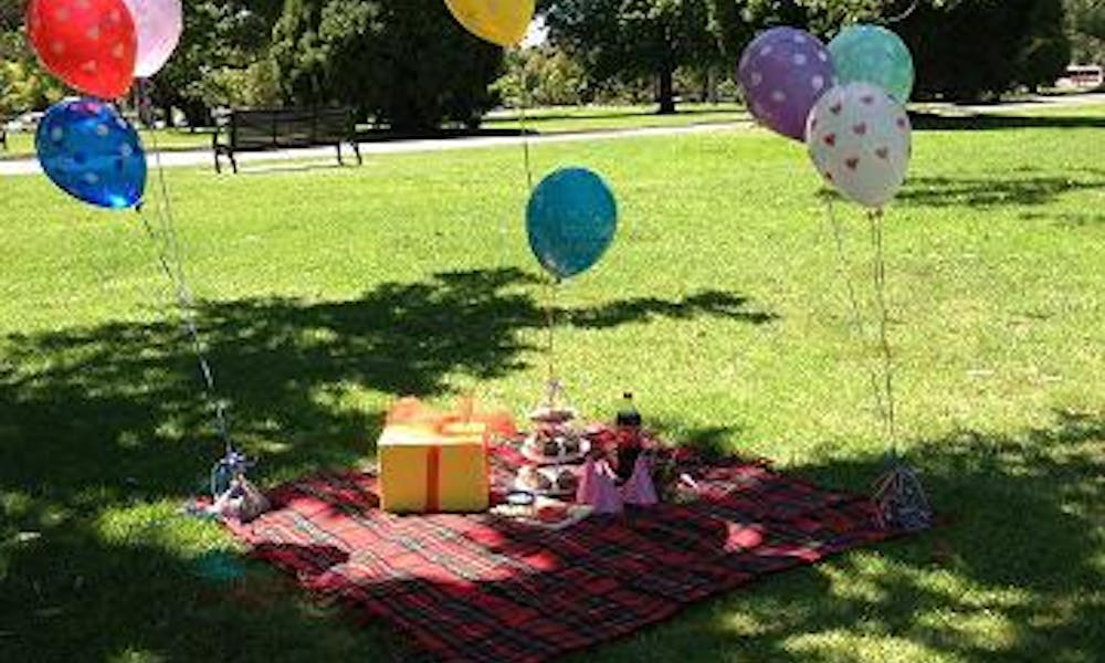 Cumpleaños de primavera ¡al aire libre!