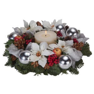 White Christmas Centrepiece - FloraQueen