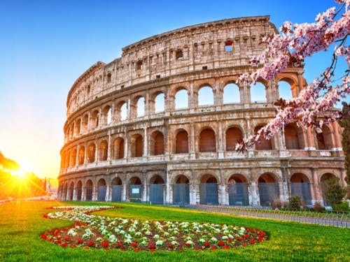 send flowers to italy colloseum 