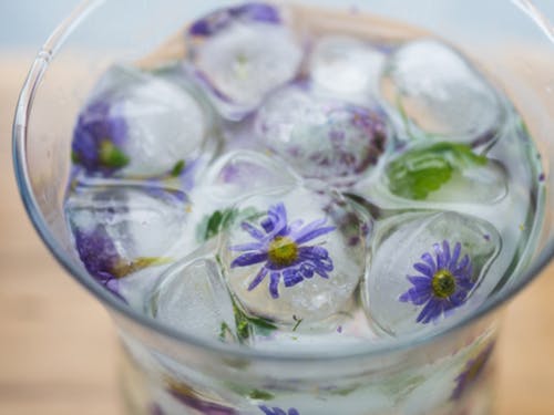 overseas flower delivery floral ice cubes