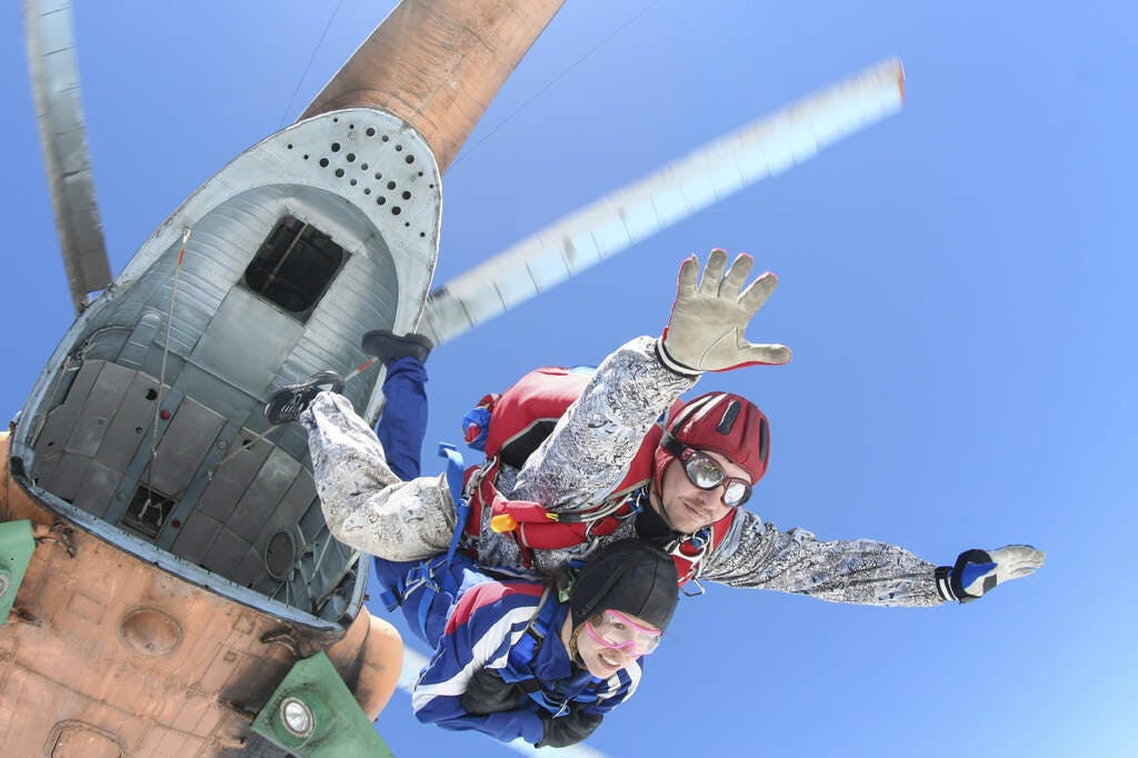 Skydiving photo. Tandem.