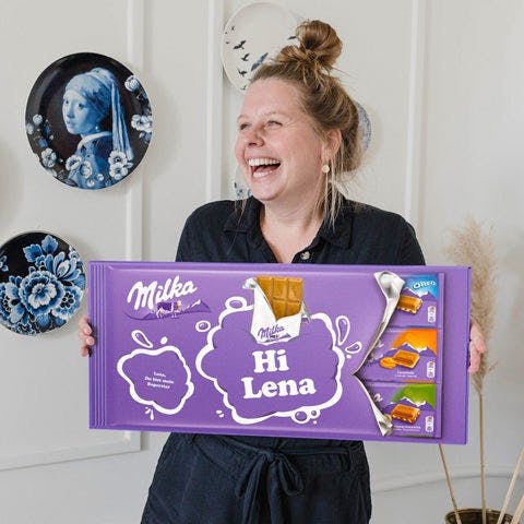 Surpreenda com chocolates com seu nome neles