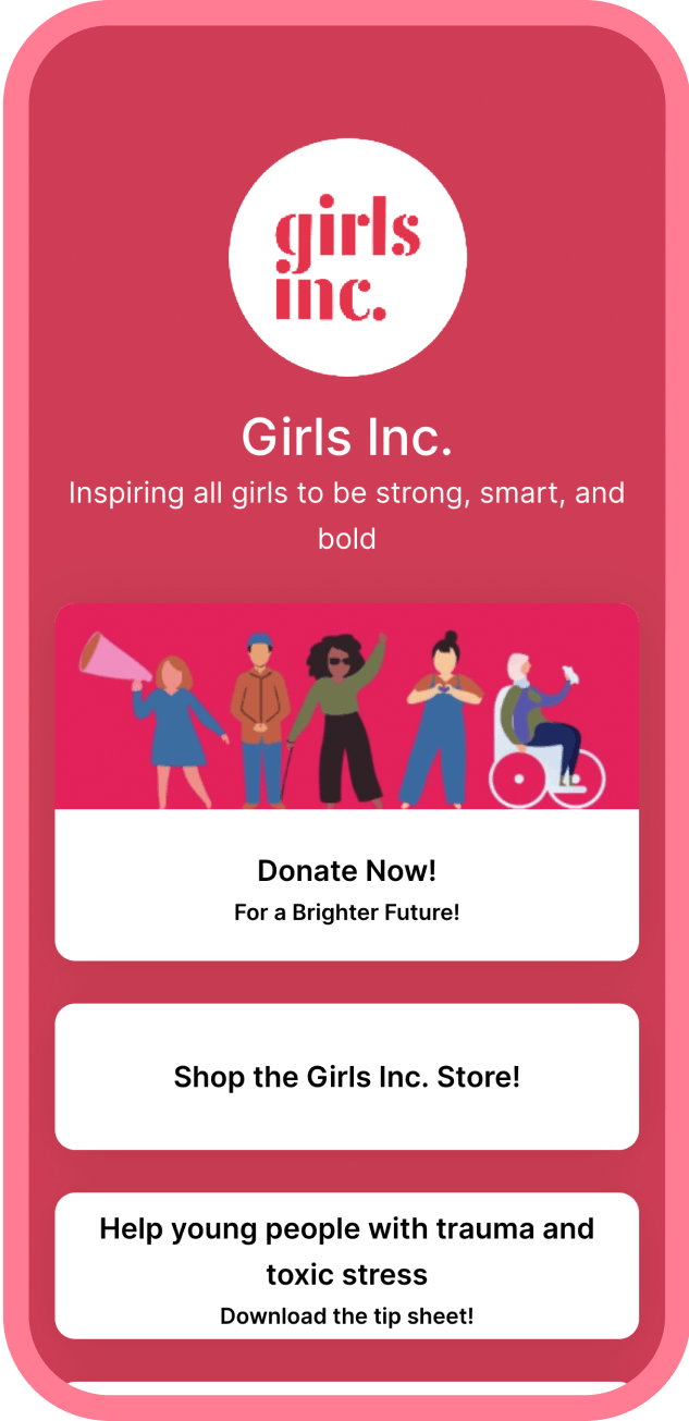 Mobile preview of girlsinc Flowpage