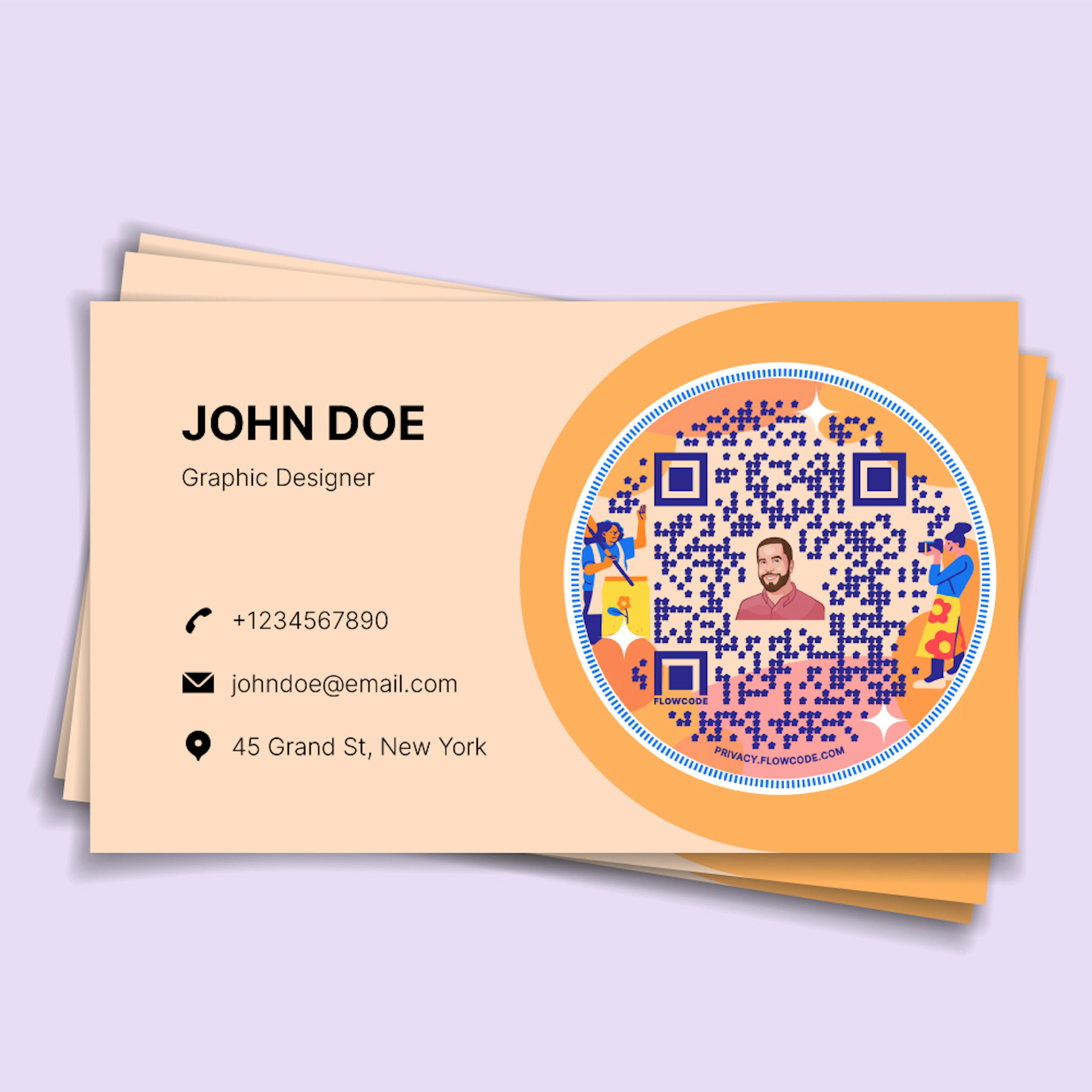 QR code business cards
