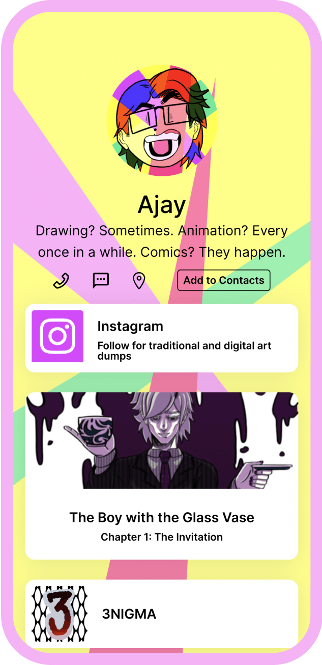 Mobile preview of ajay Flowpage