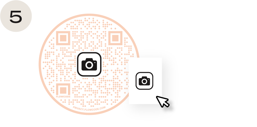 QR code with logo in the middle