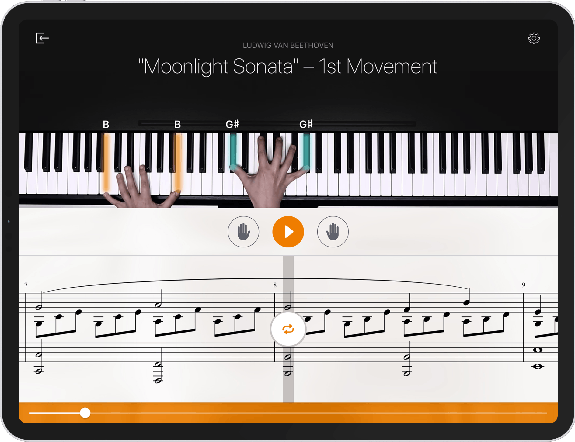 Learning deals piano online