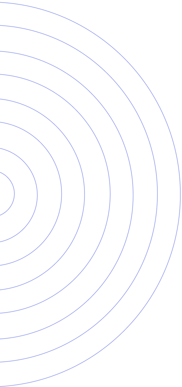 Concentric semi-circles, slightly lighter, left