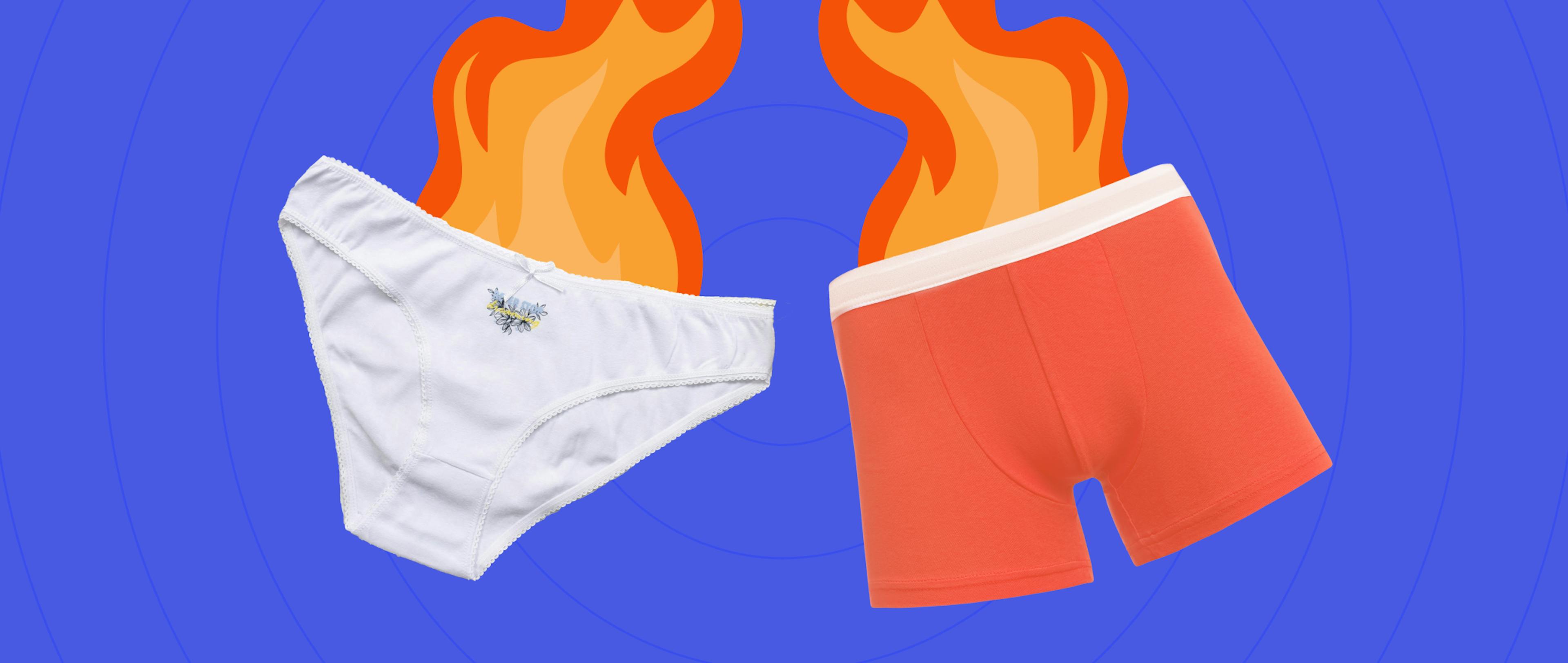 Burning underwear