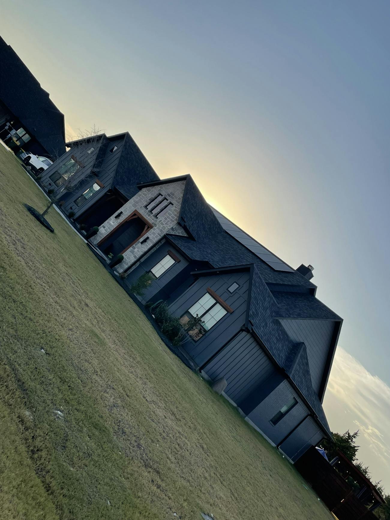 Full home exterior with solar panels