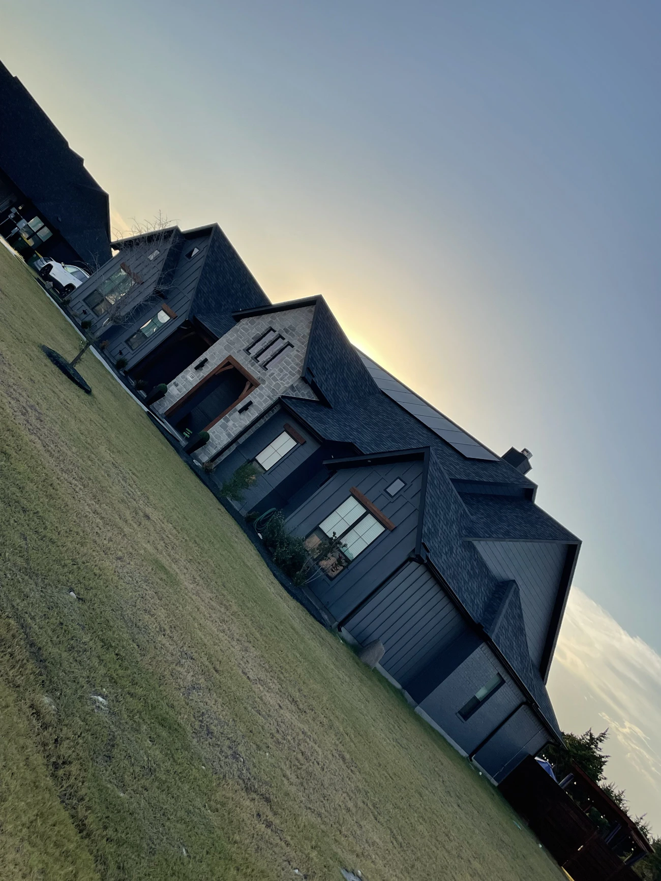 Full home exterior with solar panels