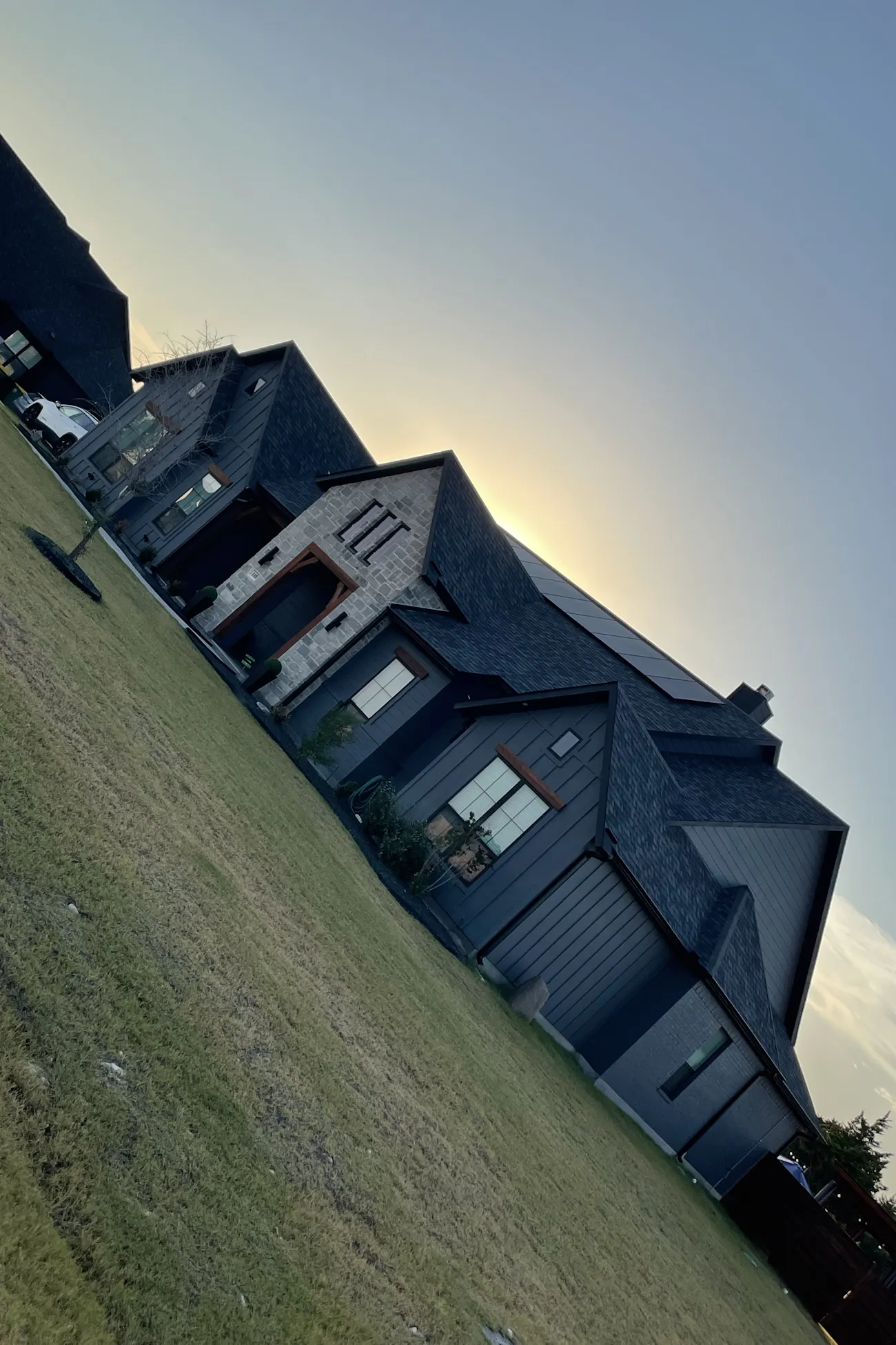 Full home exterior with solar panels