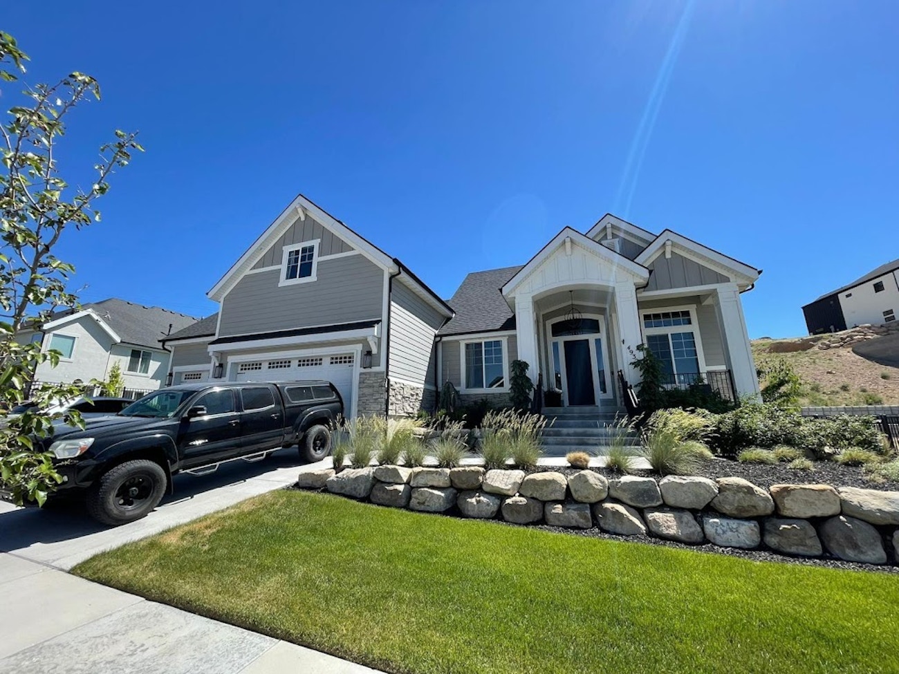 Full siding installation on residential house