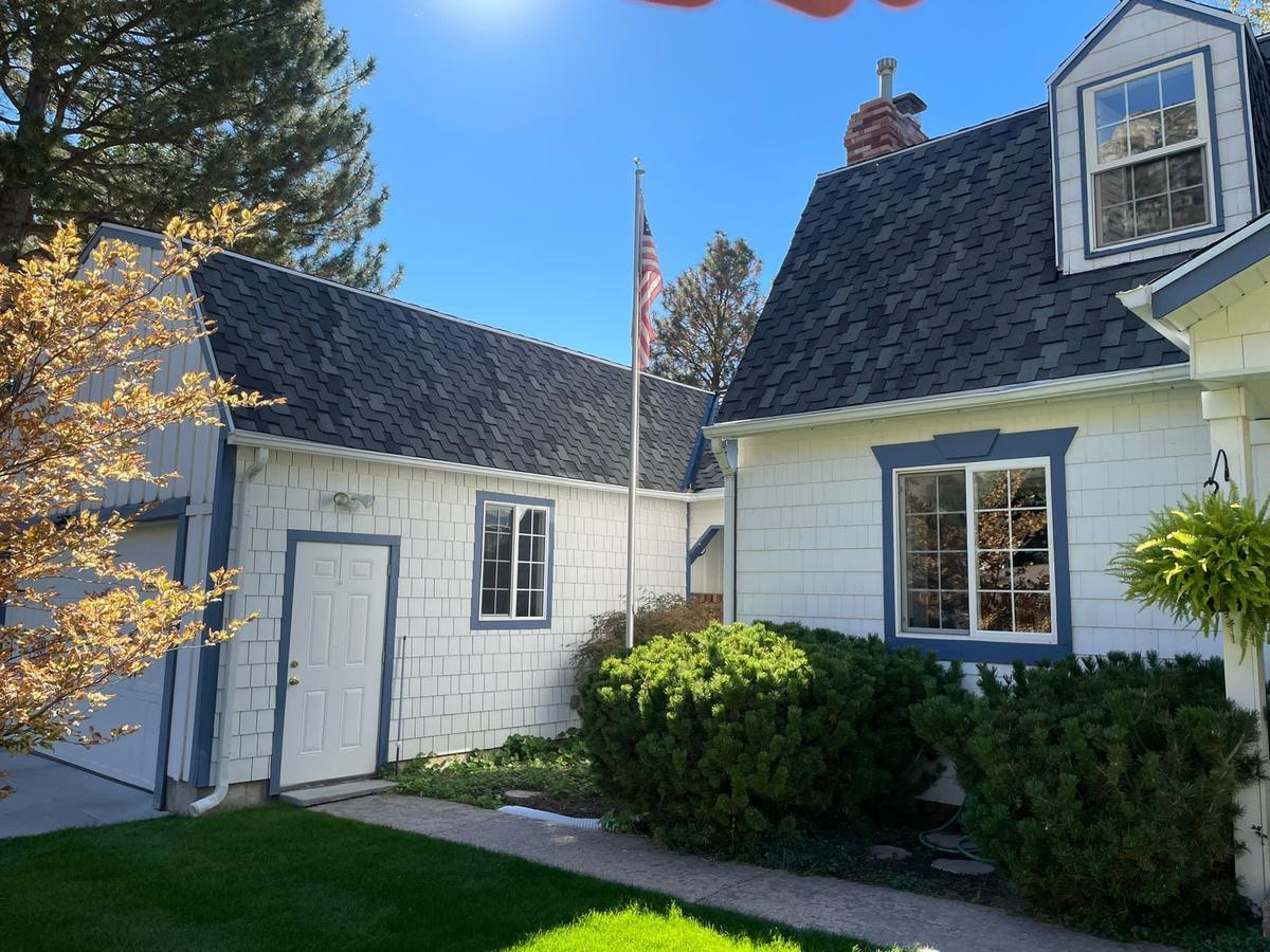 Gutter and downspout completed install