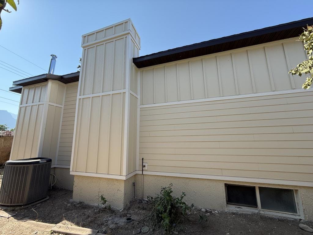 Commercial siding on office building