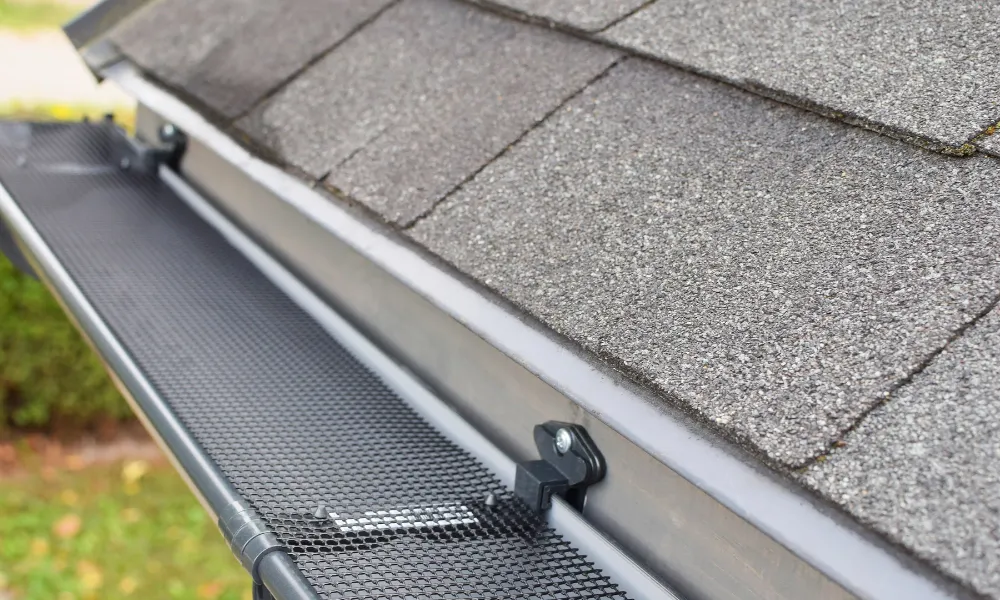 gutter guard installation work