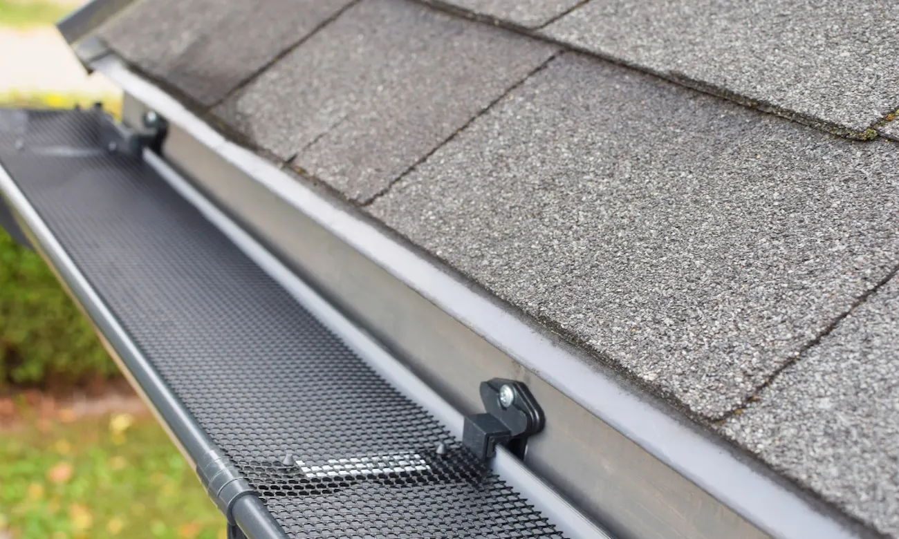 gutter guard installation work