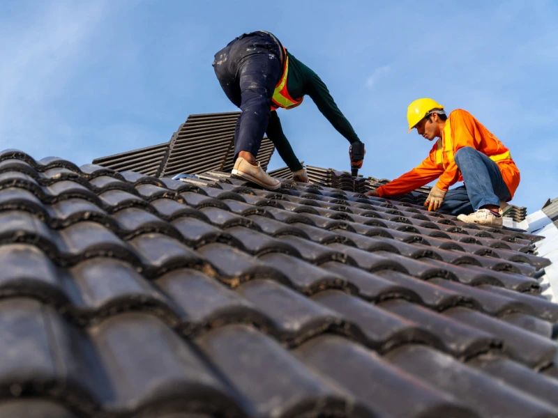 roof leak repair work