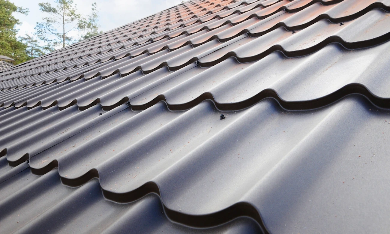 Metal roof replacement on home