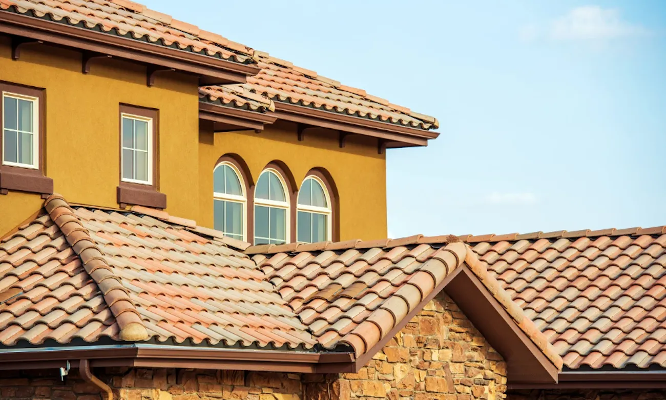 Tile roof replacement work