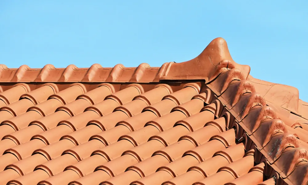 Tile roof repair completed