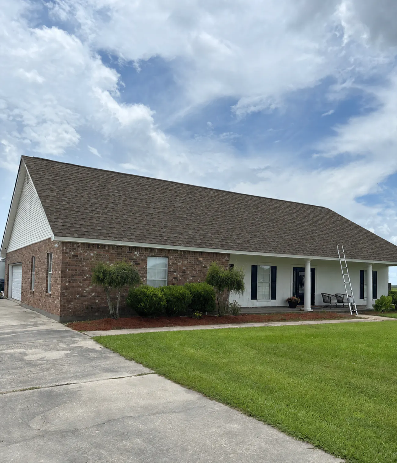 Full exterior roof replacement in progress